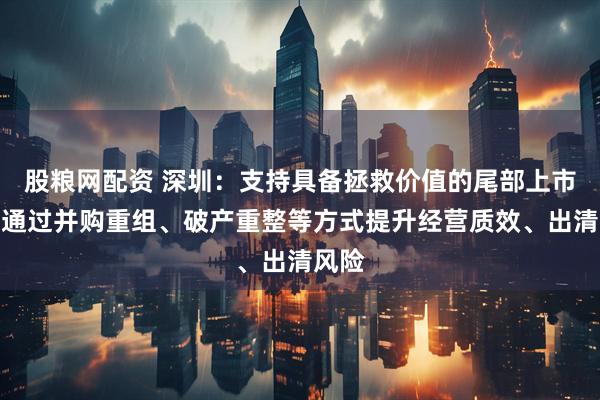 股粮网配资 深圳:支持具备拯救价值的尾部上市公司通过并购重组、破产重整等方式提升经营质效、出清风险